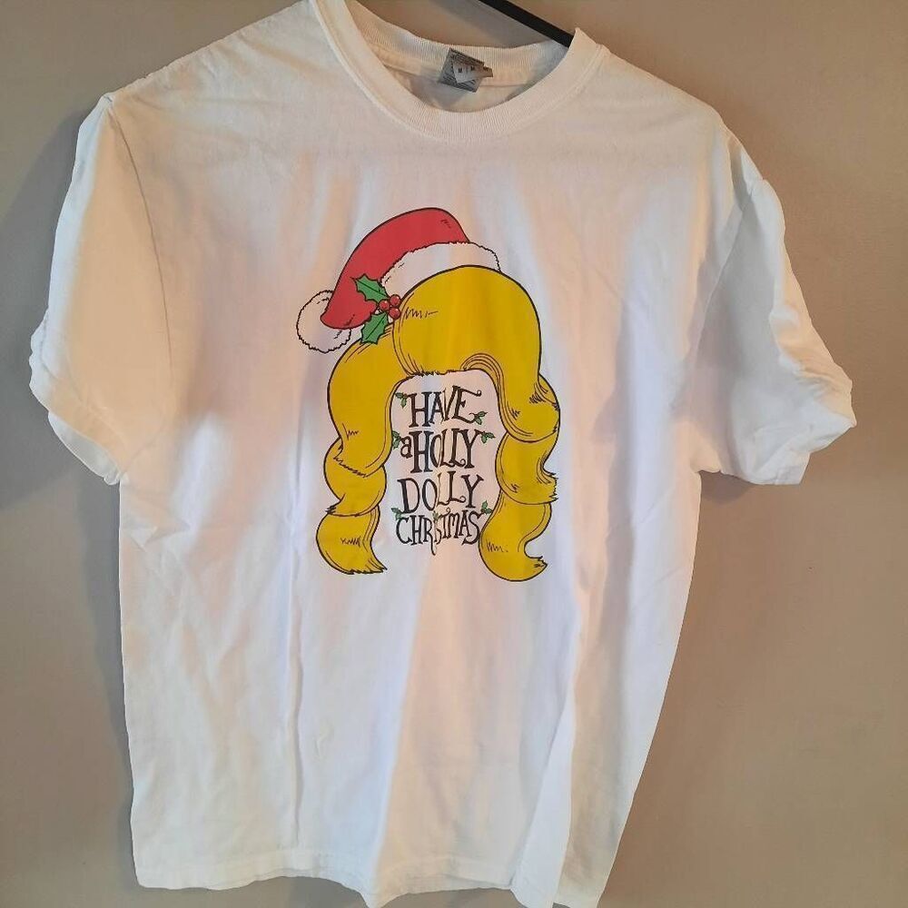 Have A Holly Dolly Christmas Shirt Size Medium